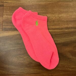 Hot Pink Ralph Lauren Polo Socks